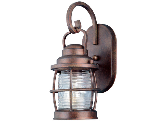 C165-90951GC By Kenroy Home-Beacon Collection Gilded Copper Finish Beacon Small Wall Lantern
