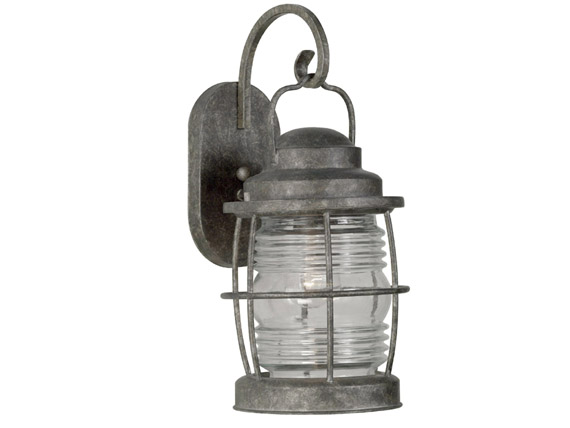 C165-90953FL By Kenroy Home-Beacon Collection Flint Finish Beacon Large Wall Lantern