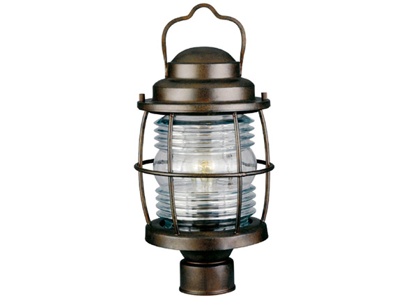 C165-90956GC By Kenroy Home-Beacon Collection Gilded Copper Finish Beacon Post Lantern