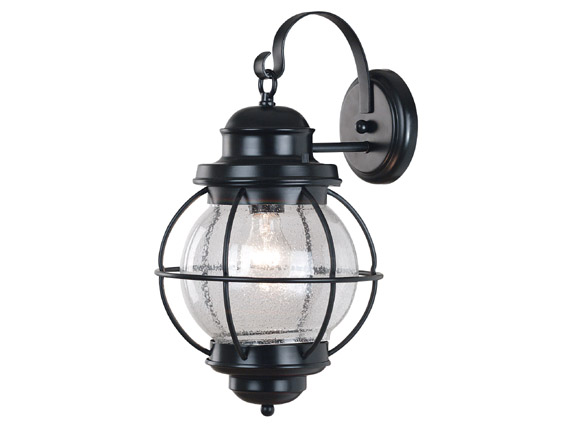 C165-90963BL By Kenroy Home-Hatteras Collection Black Finish Hatteras Lantern Lg - Black