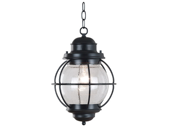 C165-90965BL By Kenroy Home-Hatteras Collection Black Finish Hatteras Hanging Lantern