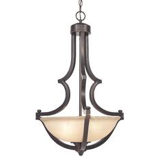 C170-1601-20 By Dolan Designs-Garrison Collection Antique Bronze Finish 3 Light Pendant
