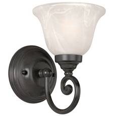 C170-189-34 By Dolan Designs-Wicker Park Collection Olde World Iron Finish 1 Arm Wall Sconce