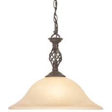 C170-1964-75 By Dolan Designs-Atlantis Collection Georgian Finish 1 Light Pendant