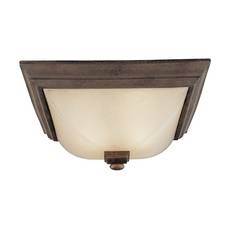 C170-2377-90 By Dolan Designs-Belltown Collection Sienna Finish 2 Light Flushmount