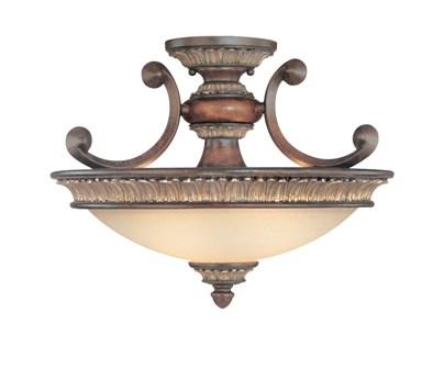 C170-2645-211 By Dolan Designs-Bonita Collection Yuma Finish 2 Light Semi Flushmount