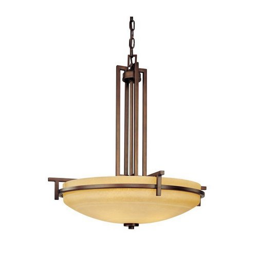 C170-2814-133 By Dolan Designs Roxbury Collection English Bronze Finish 4 Light Pendant