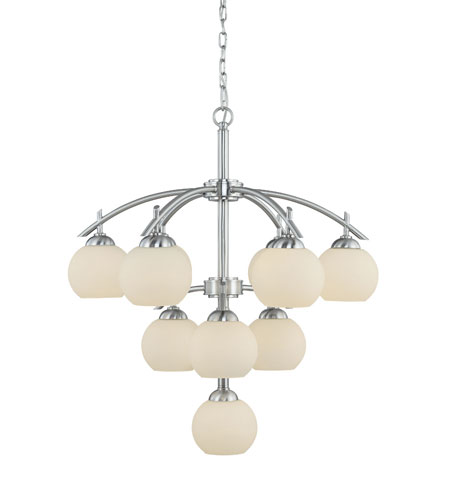 C170-2872-09 By Dolan Designs Cathedral Collection Satin Nickel Finish 10Lt Chandelier
