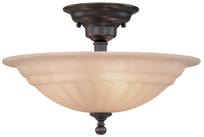C170-310-78 By Dolan Designs-Richland Collection Bolivian Finish 3 Light Semi Flushmount