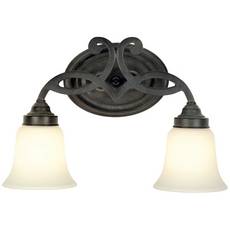 C170-3102-34 By Dolan Designs-Bonita Collection Olde World Iron Finish 2 Light Bath