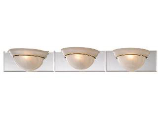 C170-443-24 By Dolan Designs-Maxwell Collection Chrome/Brass Finish 3 Light Bath