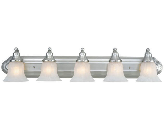 C170-470-09 By Dolan Designs-Richland Collection Satin Nickel Finish 5 Light Bath