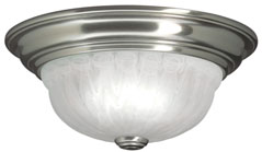 C170-521-09 By Dolan Designs-Richland Collection Satin Nickel Finish 1 Light Flushmount