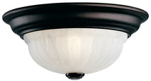 C170-521-30 By Dolan Designs-Richland Collection Royal Bronze Finish 1 Light Flushmount