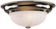 C170-522-14 By Dolan Designs-Richland Collection Polished Brass Finish 2 Light Flushmount