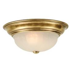 C170-522-18 By Dolan Designs-Richland Collection Old Brass Finish 2 Light Flushmount