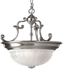 C170-527-09 By Dolan Designs-Richland Collection Satin Nickel Finish 3 Light Pendant