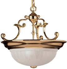 C170-527-14 By Dolan Designs-Richland Collection Polished Brass Finish 3 Light Pendant