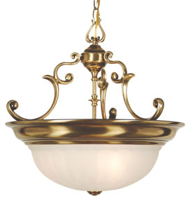 C170-527-18 By Dolan Designs-Richland Collection Old Brass Finish 3 Light Pendant