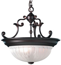 C170-527-30 By Dolan Designs-Richland Collection Royal Bronze Finish 3 Light Pendant