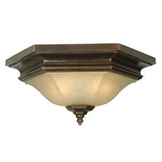 C170-5775-34 By Dolan Designs-Winston Collection Olde World Iron Finish 2 Light Flushmount