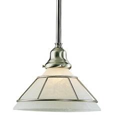 C170-621-09 By Dolan Designs-Craftsman Collection Satin Nickel Finish Mini Pendant