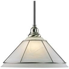 C170-622-09 By Dolan Designs-Craftsman Collection Satin Nickel Finish 1 Light Pendant