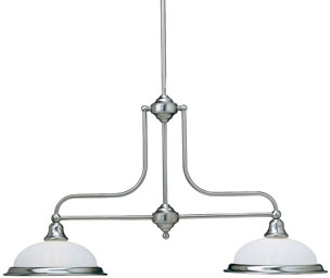C170-662-09 By Dolan Designs-Richland Collection Satin Nickel Finish 2 Light Island