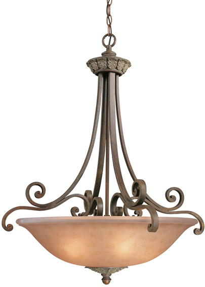 C170-821-38 By Dolan Designs-Windsor Collection Sante Fe Finish 5 Light Pendant