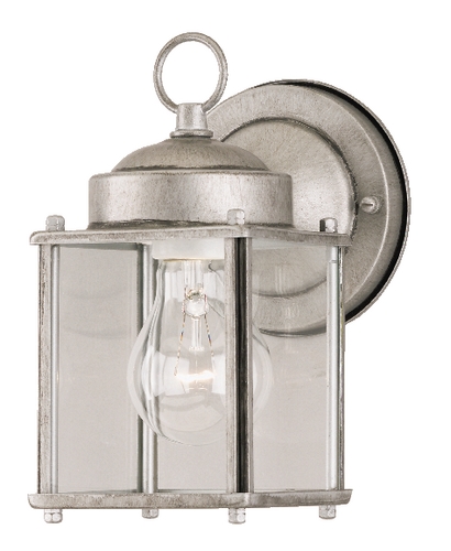 C171-6468400 By Westinghouse - Antique Silver Finish 1 Light Wall Lantern