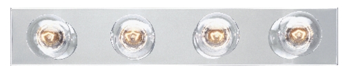 C171-6641100 By Westinghouse - Chrome Finish 4 Light Bath Bar
