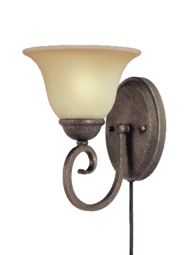 C171-6659200 By Westinghouse - Spring Valley Collection Ebony Bronze Finish 1 Light Wall