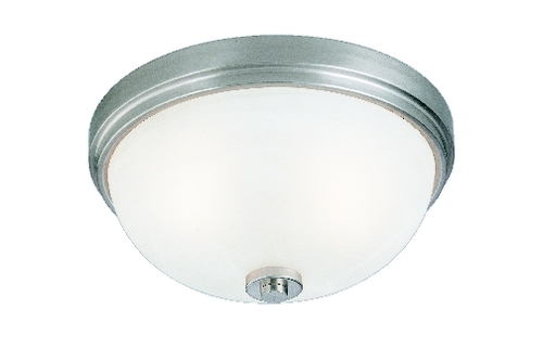 C171-6664600 By Westinghouse - Churchville Collection Brushed Nickel Finish 2 Light Flush