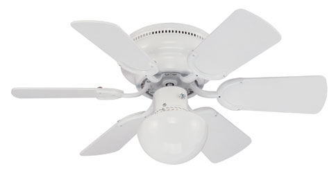 C171-7810800 By Westinghouse - Petite Collection White Finish Ceiling Fan