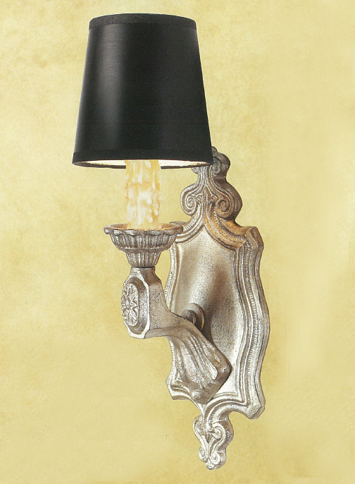 C173-ADA 147-3 By Artdemexico - Iron Lighting Collection Antique Silver Finish Wrought Iron Wall Light-ADA-Compliant