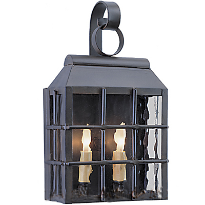 C173-ADA 192-3 By ARTE DE MEXICO - Iron Lighting Collection Collection Black Rust Finish Wrought Iron Exterior Wall Light