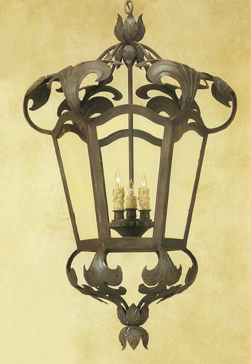 C173-HF101-1 By ARTE DE MEXICO - Iron Lighting Collection Collection Wrought Iron Hanging Fixture