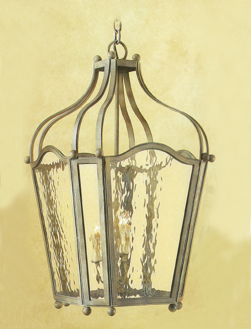 C173-HF101-2 By ARTE DE MEXICO - Iron Lighting Collection Collection Premium Acid Wash Finish Wrought Iron Hanging Fixture