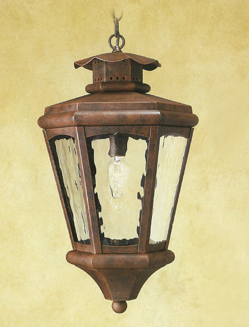 C173-HF165-1 By ARTE DE MEXICO - Iron Lighting Collection Premium Copper Rust Finish Wrought Iron