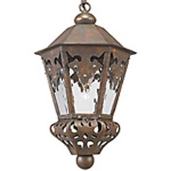 C173-HF171-1 By ARTE DE MEXICO - Iron Lighting Collection Premium Burnished Copper Finish Wrought Iron