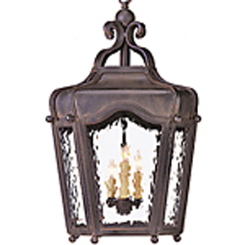 C173-HF173-1 By ARTE DE MEXICO - Iron Lighting Collection Black Rust Finish Wrought Iron