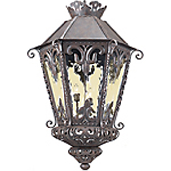 C173-HF178-1 By ARTE DE MEXICO - Iron Lighting Collection Antique Umber Finish Wrought Iron