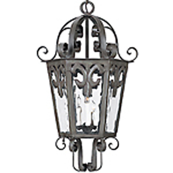 C173-HF179-3 By ARTE DE MEXICO - Iron Lighting Collection Antique Green Finish Wrought Iron