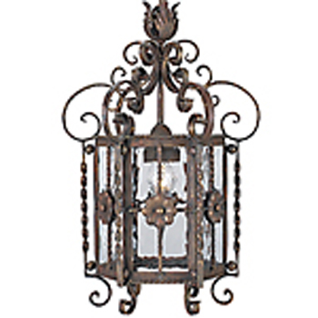 C173-HF183-2 By ARTE DE MEXICO - Iron Lighting Collection Premium Burnished Copper Finish Wrought Iron