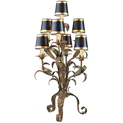 C173-TL196-1 By ARTE DE MEXICO - Iron Lighting Collection Premium Gold Reale Finish Wrought Iron