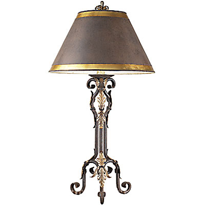 C173-TL196-2 By ARTE DE MEXICO - Iron Lighting Collection Premium Vintage Rust and Venetian Gold Accents Finish Wrought Iron