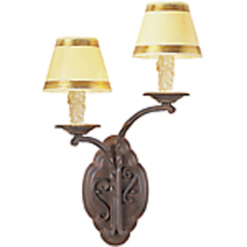 C173-WM123-2 By Artdemexico - Iron Lighting Collection Premium Vintage Rust Finish Wrought Iron Wall Light