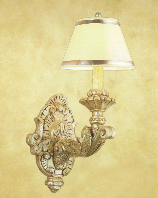 C173-WWM 34 By Artdemexico - Wood Lighting Collection Collection Antique Silver Finish Carved Wood Wall Light