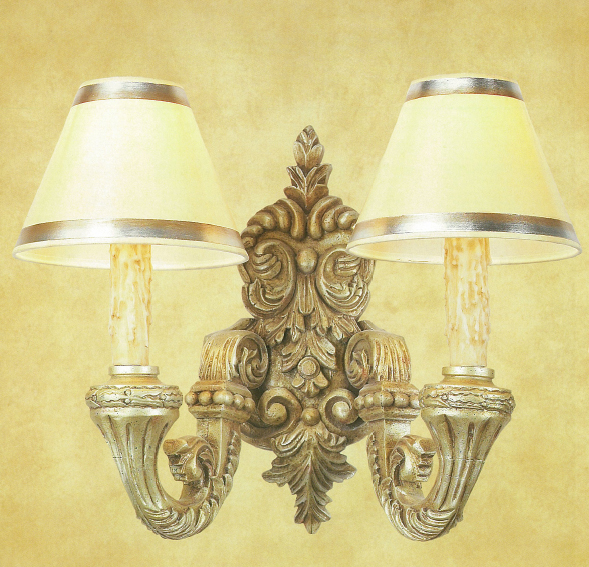 C173-WWM 38 By Artdemexico - Wood Lighting Collection Collection Antique Silver Finish Carved Wood Wall Light