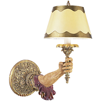 C173-WWM 48L By Artdemexico - Wood Lighting Collection Collection Special multi-colored Finish Carved Wood Wall Light